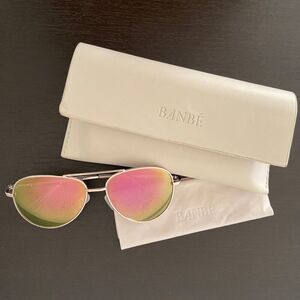 Banbe Adults Aviator Sunglasses Heat Wave Polarized Sun Peepers Used‎ *READ